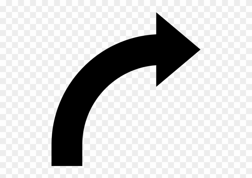 Curve Arrow Vector - Curved Arrow To The Right