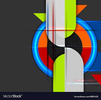 Curve colors vector image