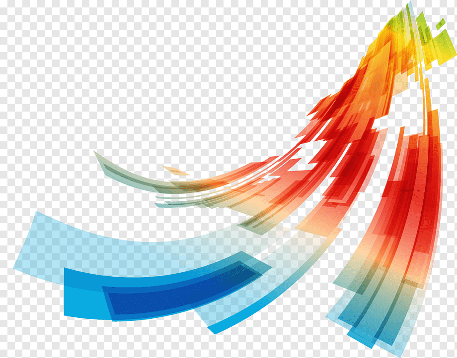 Curve Euclidean Line, Colorful abstract geometric curve lines, blue, green, red, orange, and yellow abstract painting, color Splash, text, orange png