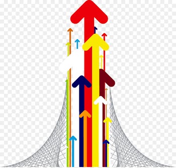 Curve Euclidean vector Arrow - Colorful arrow 