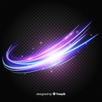 Curve light effect realistic style Free Vector