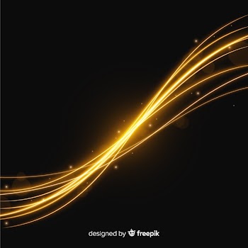 Curve light effect realistic style Free Vector