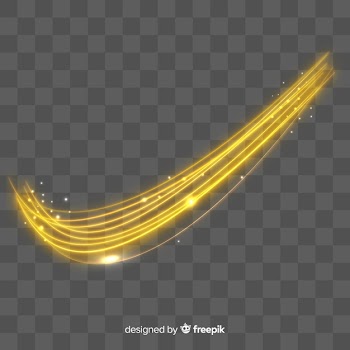 Curve light effect realistic style Free Vector