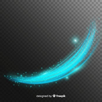 Curve light effect realistic style Free Vector