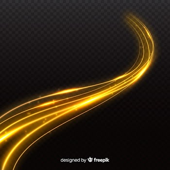 Curve light effect realistic style Free Vector