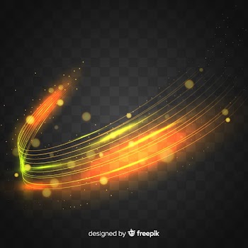 Curve light effect realistic style Free Vector