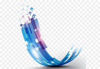 Curve Line Shape Euclidean vector - Dispersed arrow 