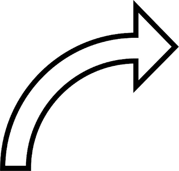 Curved arrow clipart black and white - Clip Art Library