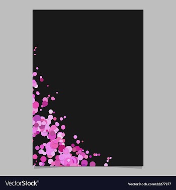 Curved blank abstract dispersed confetti dot vector image