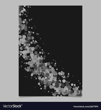 Curved blank abstract dispersed confetti dot vector image