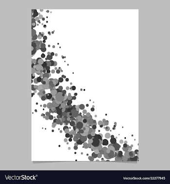 Curved blank abstract scattered confetti dot vector image