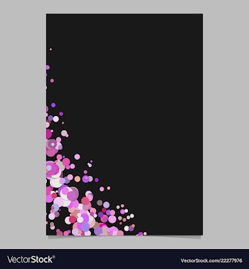 Curved blank abstract scattered confetti dot vector image