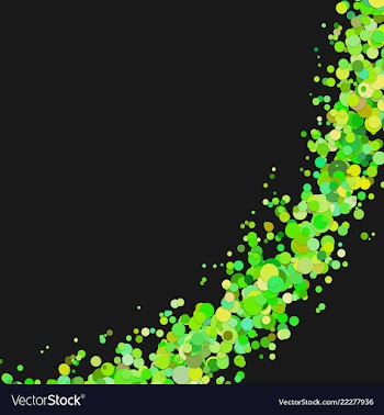 Curved blank abstract sprinkled confetti circle vector image