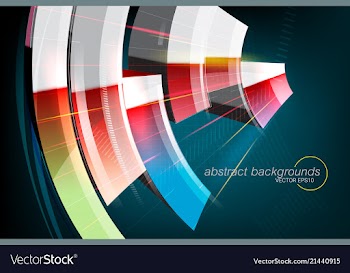 Curved colors motion graphics vector image