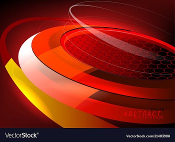 Curved motion graphics vector image