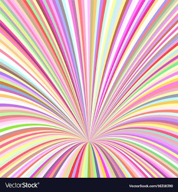 Curved ray background - graphic from striped rays vector image
