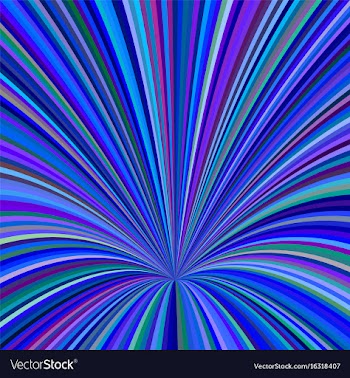 Curved ray background - graphic from striped rays vector image