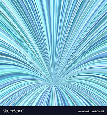 Curved ray background - graphic from striped rays vector image