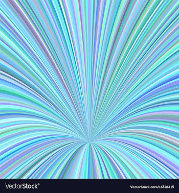 Curved ray background - graphic from striped rays vector image