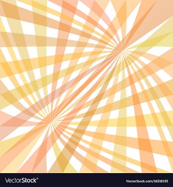 Curved ray background - graphic vector image