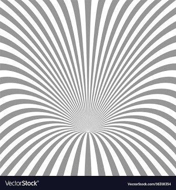 Curved ray burst background vector image