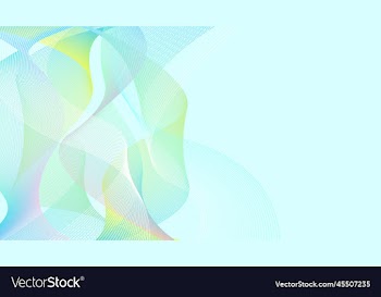 curved ribbons of many lines on one side of the