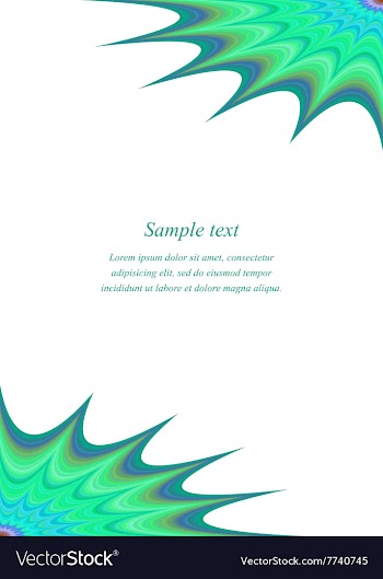 Curved star page corner design template vector image