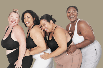 Curvy women's sportswear mockup, editable | Free PSD Mockup - rawpixel
