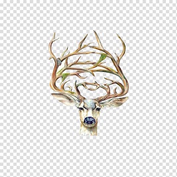 Cushion Throw pillow Linen Couch, Deer transparent background PNG clipart