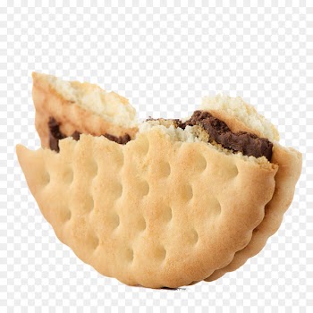 Custard cream Scone BLT Open sandwich Biscuit - Half a biscuit 