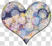 Custom , blue and green heart logo transparent background PNG clipart