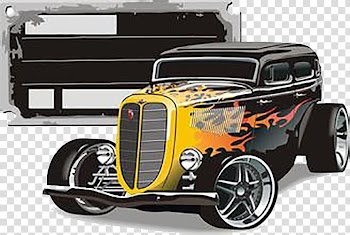 Custom car Hot rod , Black jeep transparent background PNG clipart