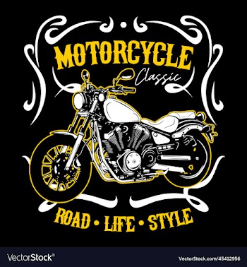 custom motorcycles classic shirt design