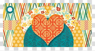 Custom Set , heart and teal illustration transparent background PNG clipart