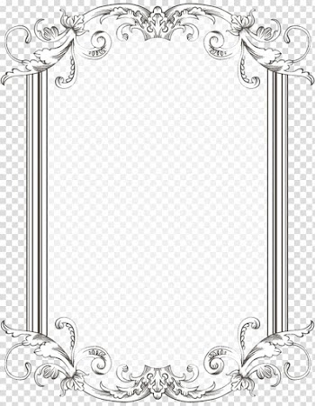 Custom Vintage Frame One transparent background PNG clipart