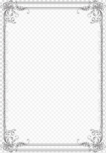 Custom Vintage Frame Six, black and white decorative frame transparent background PNG clipart