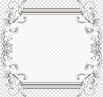 Custom Vintage Frame Three, grey frame illustration transparent background PNG clipart