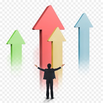 Customer relationship management Business Marketing Information - Performance arrow poster effect 