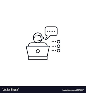 customer service creative icon from business