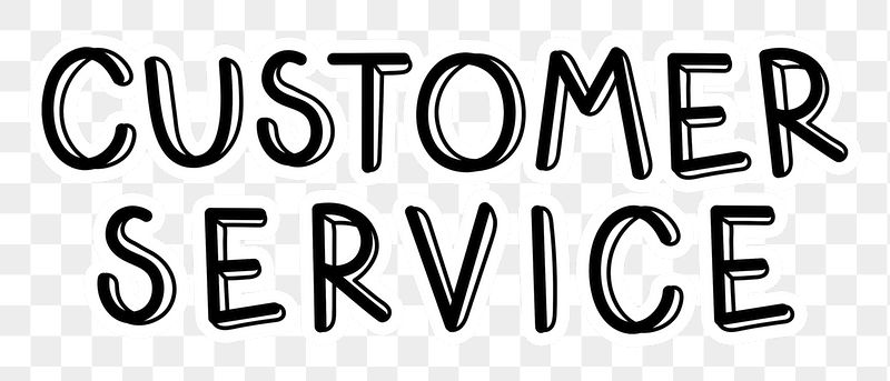 Customer service png word sticker | Free PNG - rawpixel