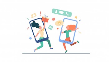 Customers sharing references and earning money Free Vector