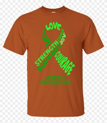 Customizable Green Awareness Ribbon With Words Unisex - T-shirt