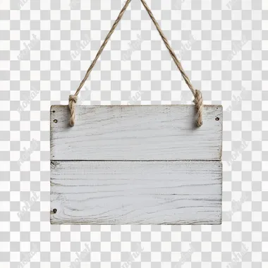 Customizable Grey Wooden Hanging Sign for Any Occasion