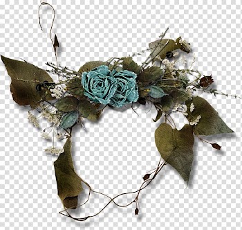 Cut flowers Blue rose .at .de, blue rose frame transparent background PNG clipart