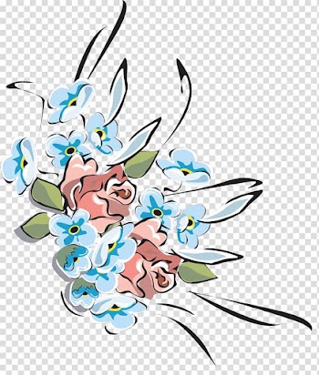 Cut flowers Gift , flower paint transparent background PNG clipart