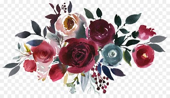 Cut flowers Gift Tote bag Shopping - Watercolor roses 