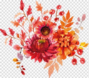 Cut flowers Watercolor painting , flower watercolor transparent background PNG clipart