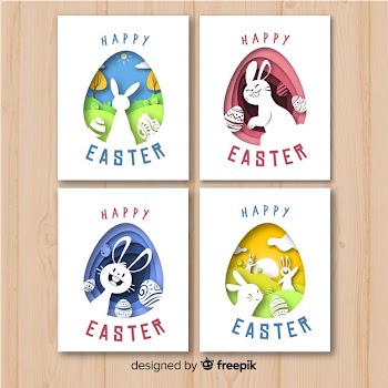 Cut out easter card pack