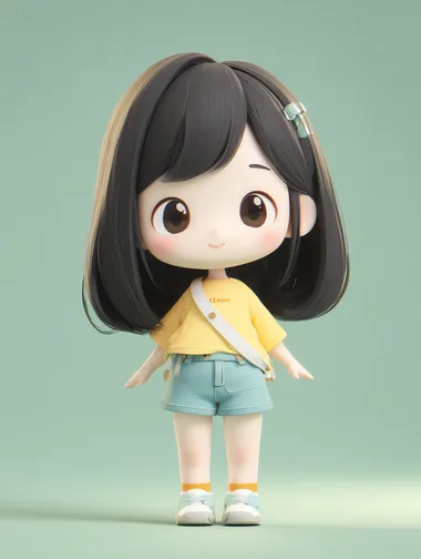 Cute 3D Character in POP Mart Style Cute 3D Character in POP Mart Style