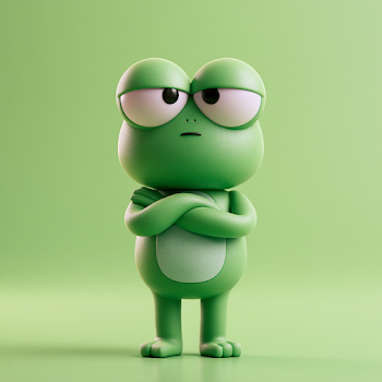 Cute 3D Frog Character